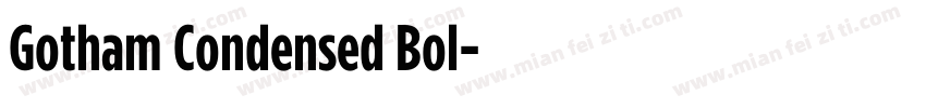 Gotham Condensed Bol字体转换